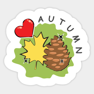 Love Autumn Sticker